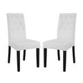 Confer Vinyl Dining Side Chair Set of 2 by Modway
