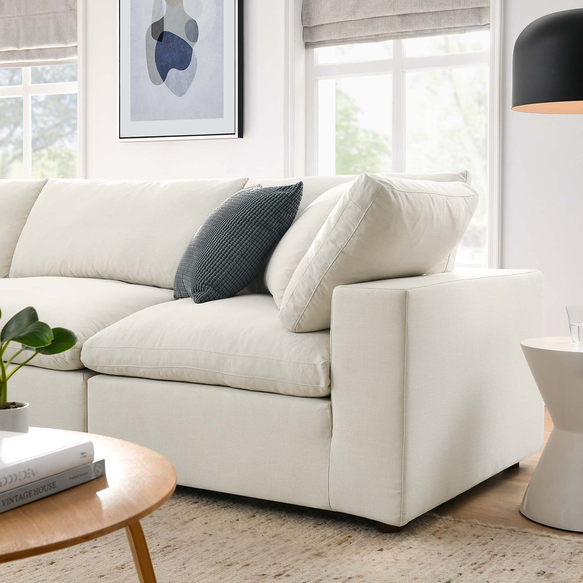 Commix 4 Piece Down Filled Overstuffed Sectional Sofa Set by Modway