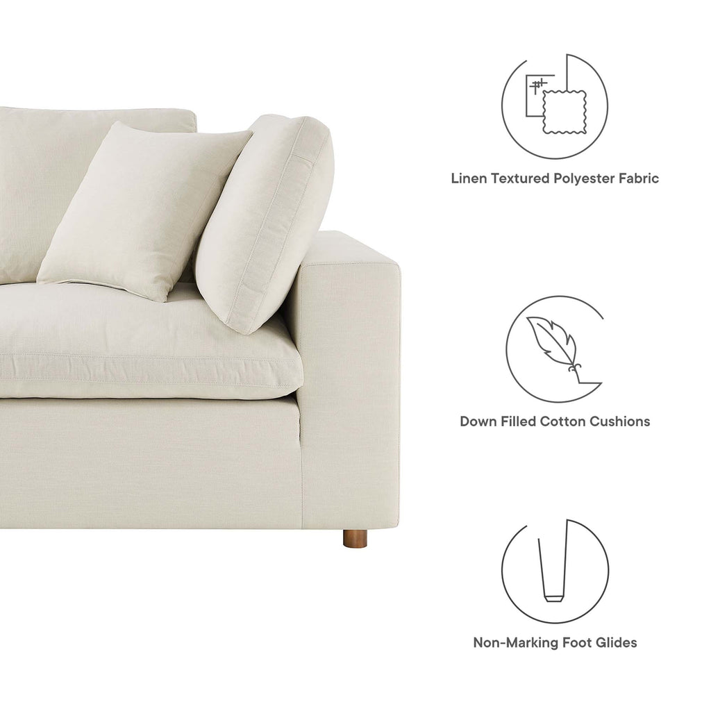 Commix 4 Piece Down Filled Overstuffed Sectional Sofa Set by Modway