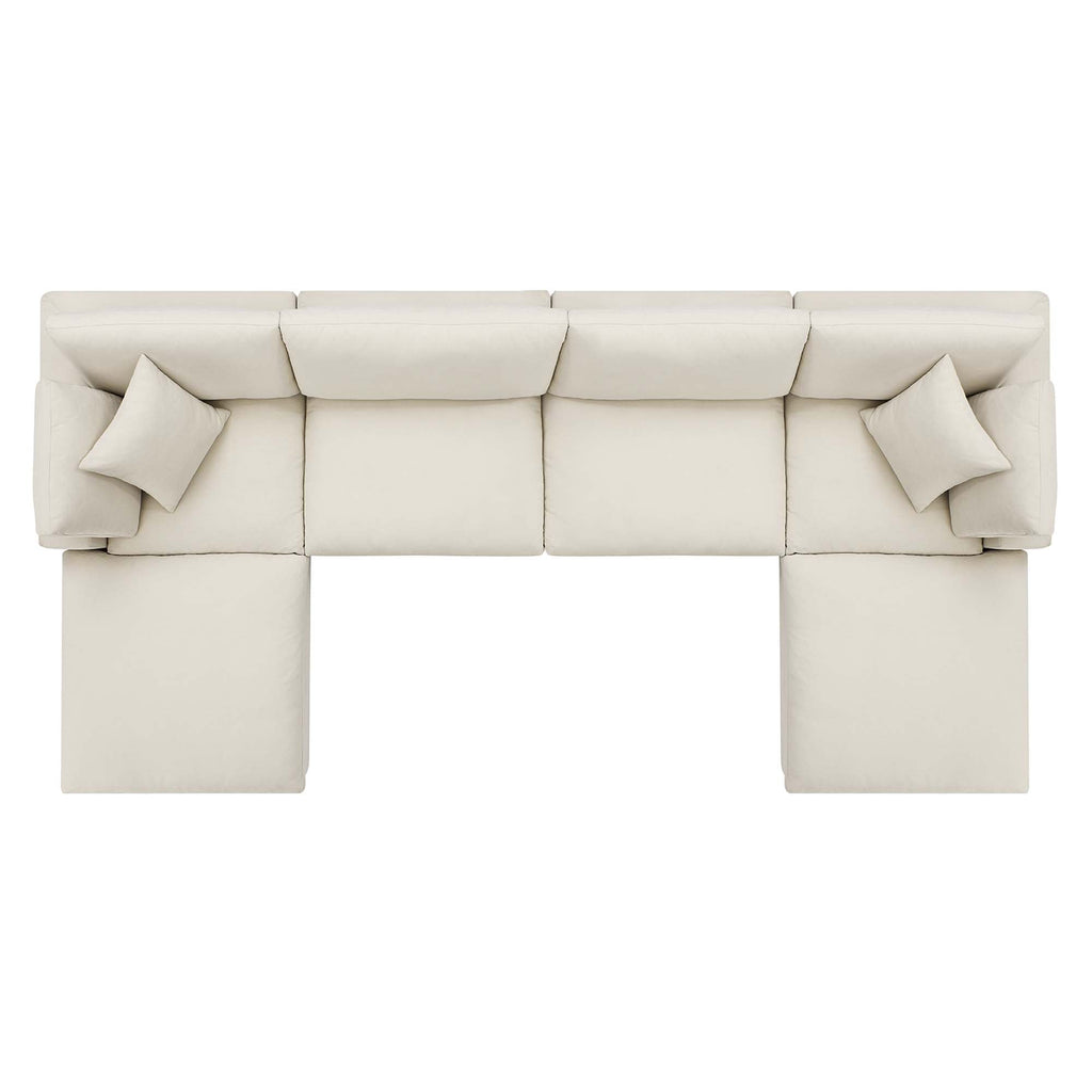 Commix 6-Piece Down Filled Overstuffed Sectional Sofa by Modway