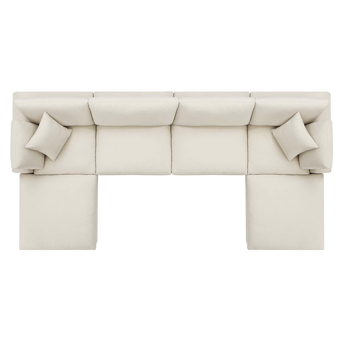 Commix 6-Piece Down Filled Overstuffed Sectional Sofa by Modway