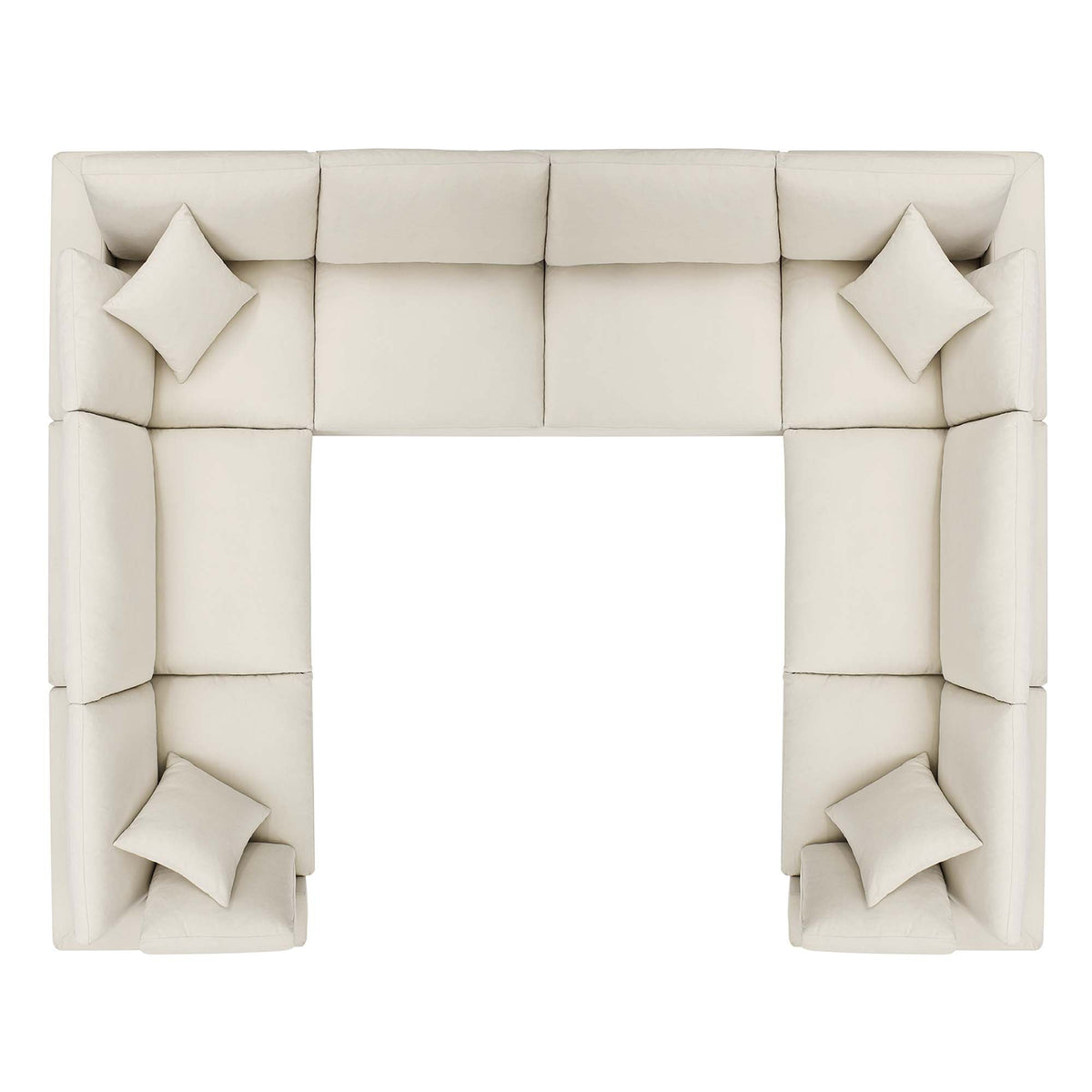 Commix 8-Piece Down Filled Overstuffed Sectional Sofa by Modway