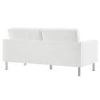 Loft Tufted Vegan Leather Loveseat by Modway