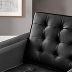 Loft Tufted Vegan Leather Armchair by Modway