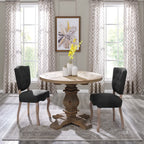 Column Round Pine Wood Dining Table by Modway