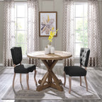 Stitch Round Pine Wood Dining Table by Modway