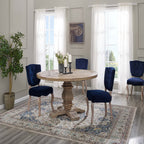 Column Round Pine Wood Dining Table by Modway