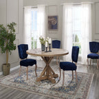 Stitch Round Pine Wood Dining Table by Modway
