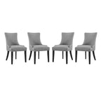 Marquis Fabric Dining Chair Set of 4 by Modway