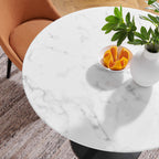 Lippa Round Faux Marble Dining Table by Modway