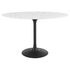 Lippa 48" Oval Faux Marble Dining Table by Modway - EEI-3518