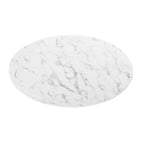 Lippa 48" Oval Faux Marble Dining Table by Modway - EEI-3518