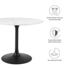 Lippa Round Faux Marble Dining Table by Modway