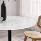 Lippa Round Faux Marble Dining Table by Modway