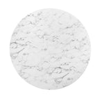 Lippa Round Faux Marble Dining Table by Modway
