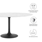 Lippa Round Faux Marble Dining Table by Modway