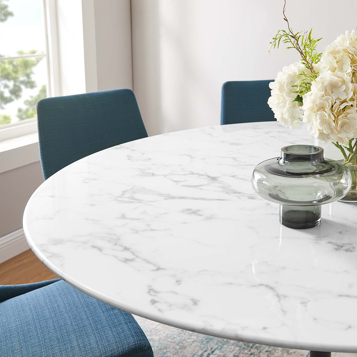Lippa Round Faux Marble Dining Table by Modway