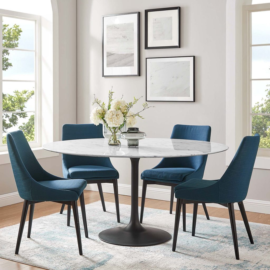 Lippa Round Faux Marble Dining Table by Modway