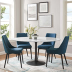 Lippa Round Faux Marble Dining Table by Modway