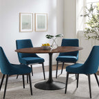 Lippa Oval Walnut Wood Dining Table by Modway