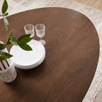 Lippa Oval Walnut Wood Dining Table by Modway