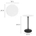 Lippa Round Wood Bar Table by Modway