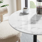 Lippa Round Faux Marble Bar Table by Modway