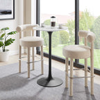 Lippa Round Faux Marble Bar Table by Modway
