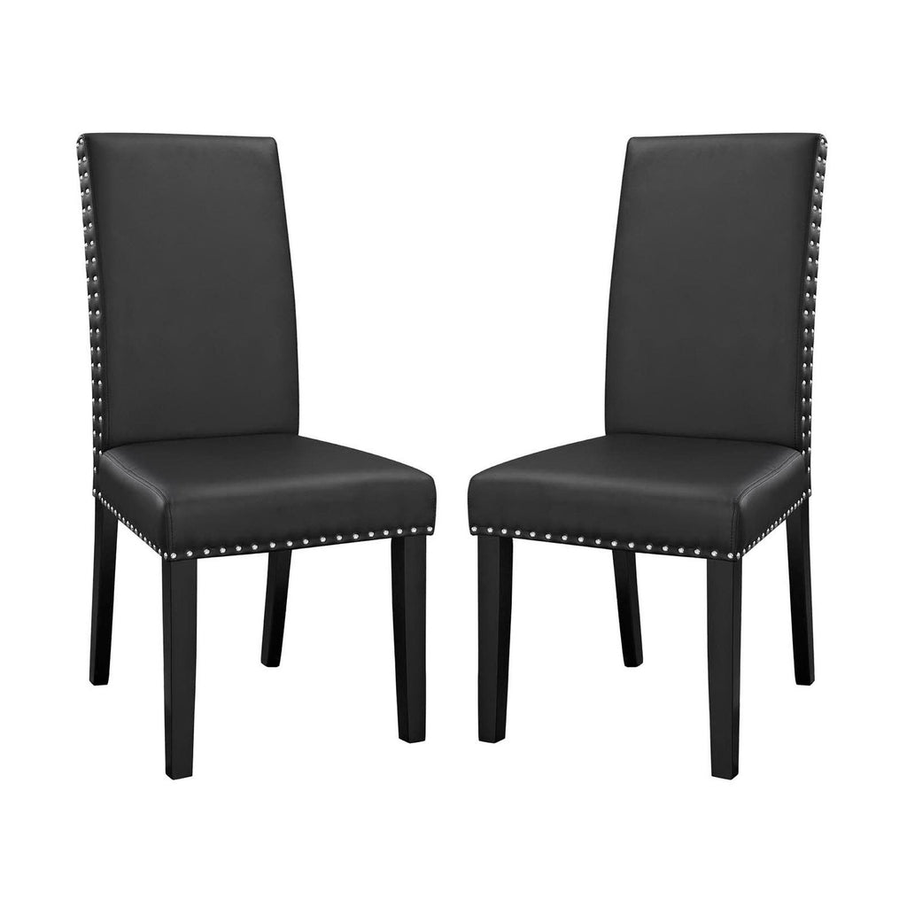 Parcel Vinyl Dining Side Chair Set of 2 by Modway