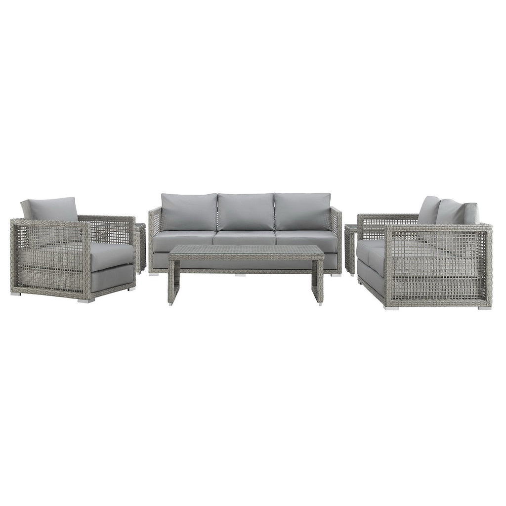 Aura 6 Piece Outdoor Patio Wicker Rattan Set by Modway