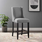 Baron Upholstered Fabric Counter Stool by Modway
