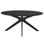 Crossroads 63" Oval Wood Dining Table by Modway