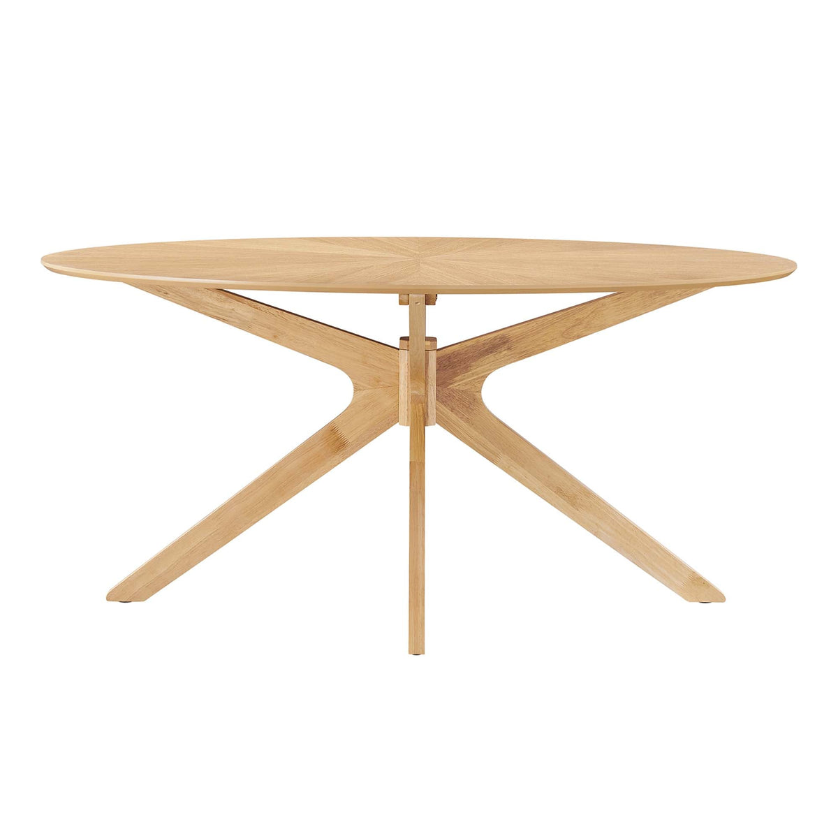 Crossroads 63" Oval Wood Dining Table by Modway