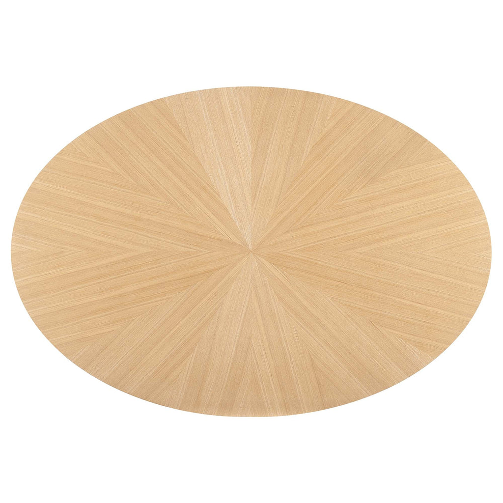Crossroads 63" Oval Wood Dining Table by Modway