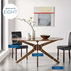 Crossroads 63" Oval Wood Dining Table by Modway
