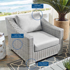 Conway Sunbrella® Outdoor Patio Wicker Rattan Armchair by Modway