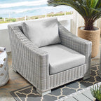 Conway Sunbrella® Outdoor Patio Wicker Rattan Armchair by Modway