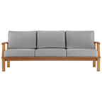 Marina Outdoor Patio Teak Sofa by Modway