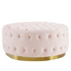 Ensconce Tufted Performance Velvet Round Ottoman by Modway