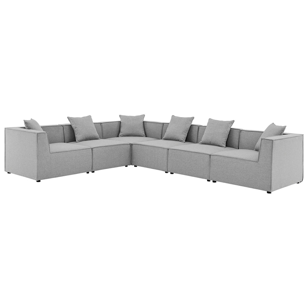 Modway Saybrook 6-Piece Outdoor Patio Sectional Set