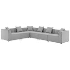 Modway Saybrook 6-Piece Outdoor Patio Sectional Set