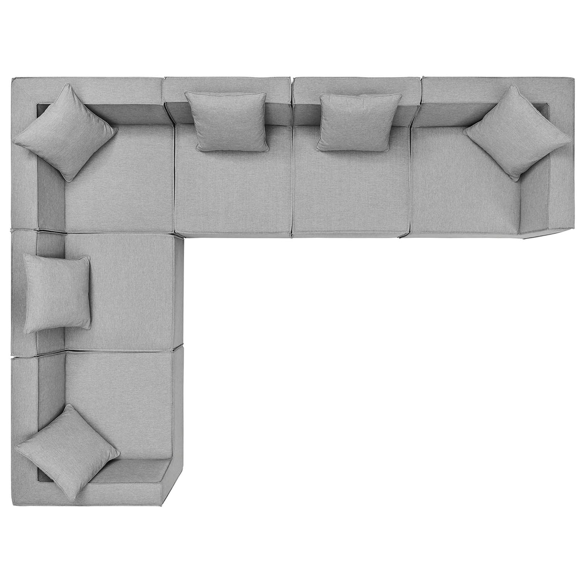 Modway Saybrook 6-Piece Outdoor Patio Sectional Set