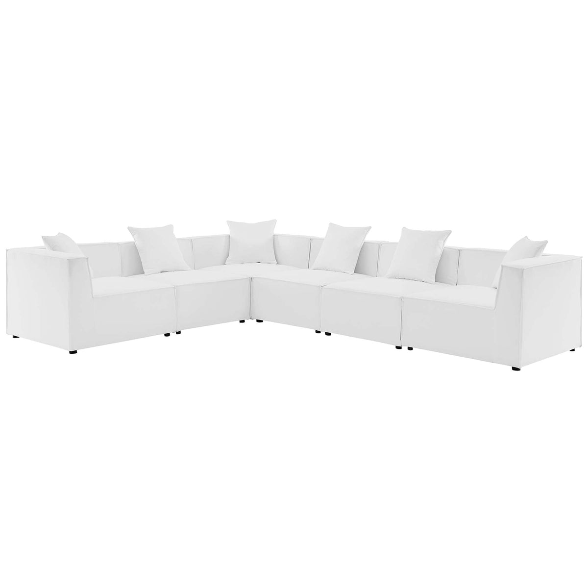 Modway Saybrook 6-Piece Outdoor Patio Sectional Set