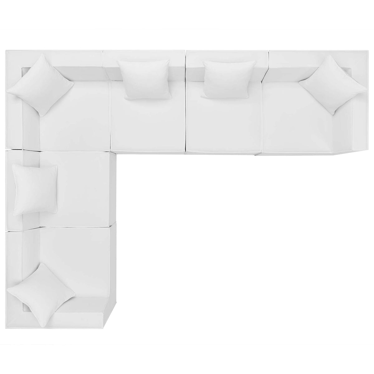 Modway Saybrook 6-Piece Outdoor Patio Sectional Set