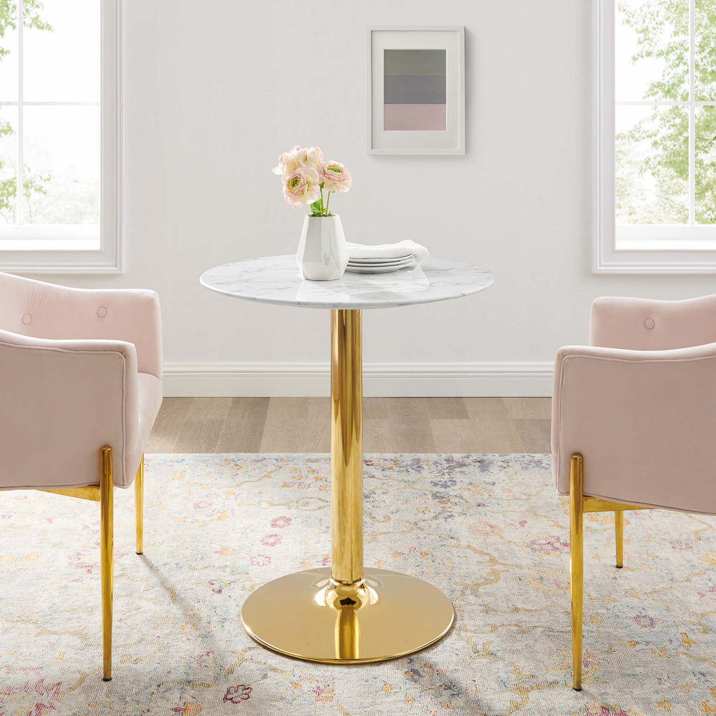 Verne Artificial Marble Dining Table by Modway