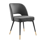 Rouse Performance Velvet Dining Side Chairs Set of 2 by Modway