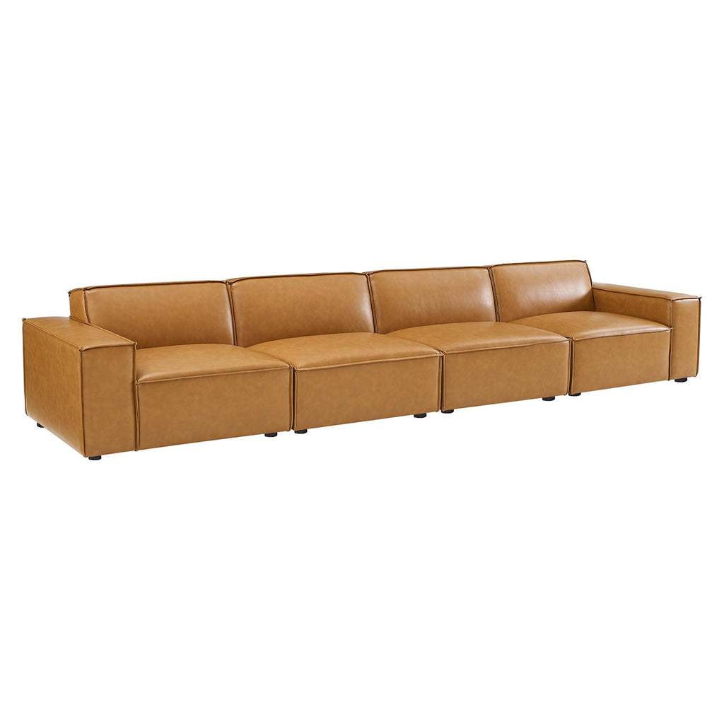 Restore 4-Piece Vegan Leather Sofa by Modway