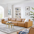 Restore 4-Piece Vegan Leather Sofa by Modway