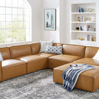 Restore 6-Piece Vegan Leather Sectional Sofa by Modway - EEI-4714