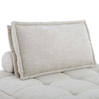 Saunter Tufted Fabric Armless Chair by Modway